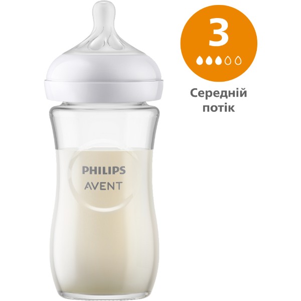 Фото - Уцінка - Пляшка для годування Philips AVENT Natural природний потік 240 мл, 1 шт. (SCY933/01)