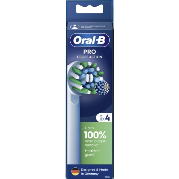 Фото - Насадка для зубної щітки Oral-B Braun Cross Action EB50RX 4 шт