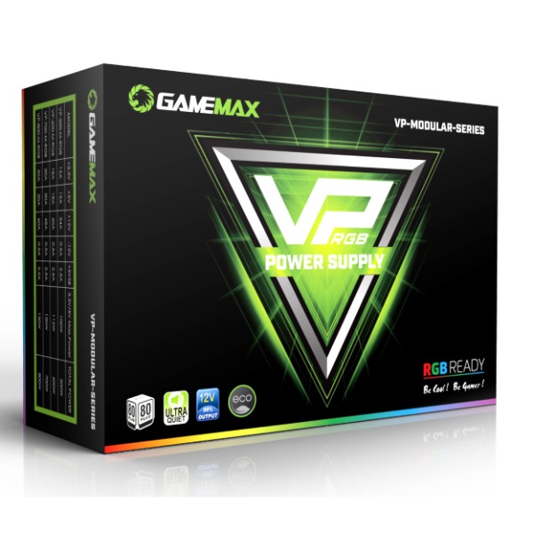 Фото - Уценка - Блок питания для ПК Gamemax ATX 700W,RGB,modular, APFC, 12см,80+ (VP-700-M-RGB)