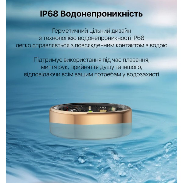 Фото - Уцінка - Смарт - кільце INSPIRE HSR02 розмір 8 Gold (HSR02-8-gold)