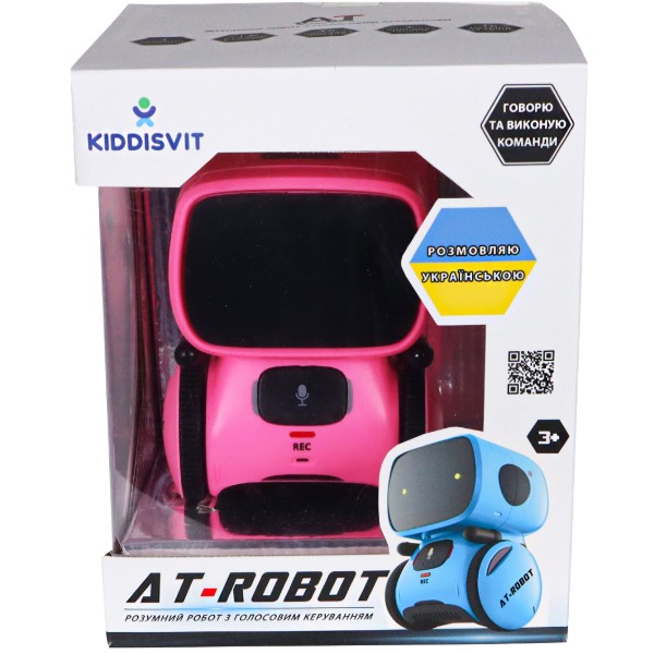 Фото - Уцінка - Інтерактивний робот AT-Robot з голосовим керуванням Рожевий (озвуч.укр.) (AT001-04-UKR)