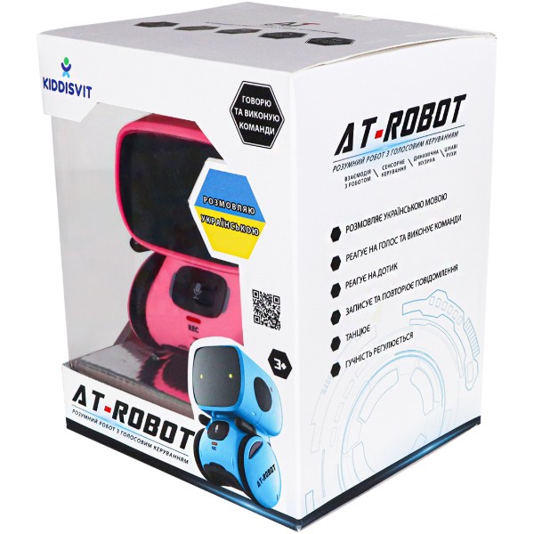 Фото - Уцінка - Інтерактивний робот AT-Robot з голосовим керуванням Рожевий (озвуч.укр.) (AT001-04-UKR)