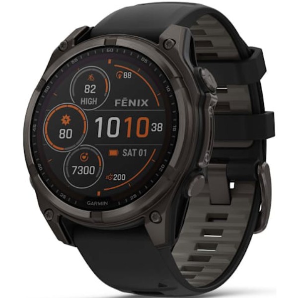 Фото - Уцінка - Смарт-годинник Garmin fenix 8 47mm Saph Solar (010-02906-11)
