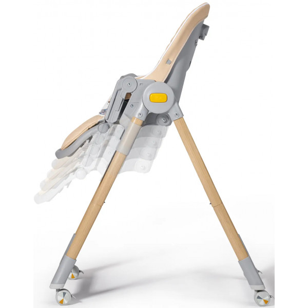 Фото - Уцінка - Стільчик для годування класичний Kinderkraft Lastree Beige Wood (KHLAST00BEGW000)