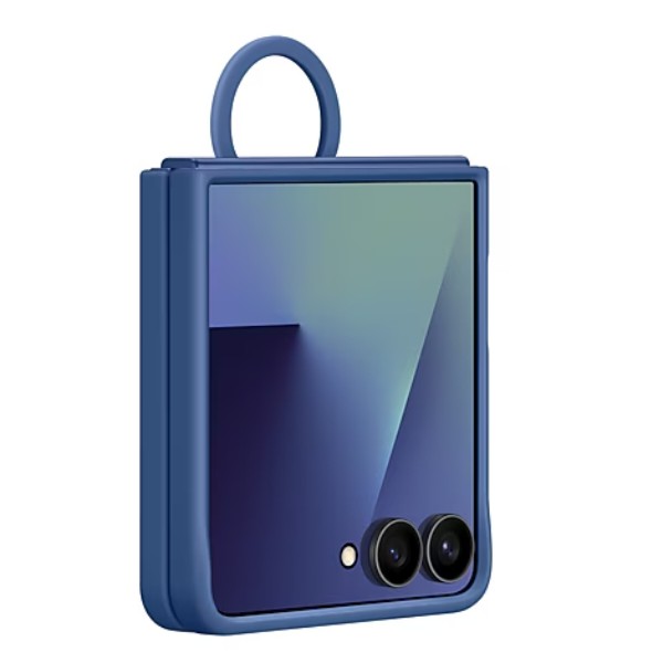 Фото - Уцінка - Чохол для смартфону Samsung Ring Case Silicone Flip 7 Blue (EF-PF766TNEGUA)
