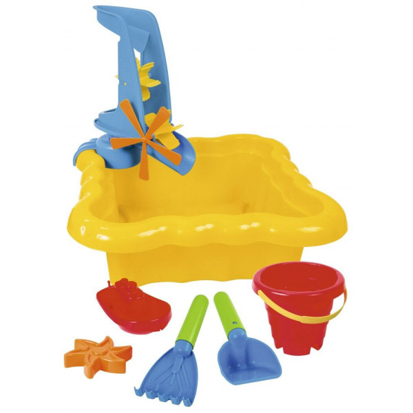 Фото - Набор для игры в песочнице Tigres с мельницей желтый 7 эл. (39698)