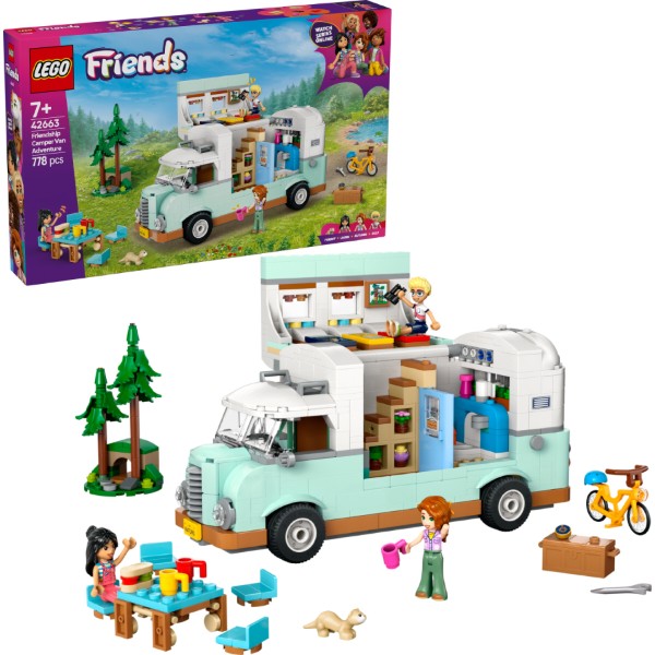 Фото - Уценка - Конструктор LEGO Friends Приключения на фургоне дружбы (42663)