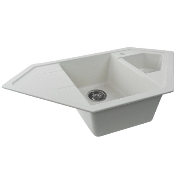 Фото - Мийка кухонна VALESO 9950 PANDORA матова Біла в крапку