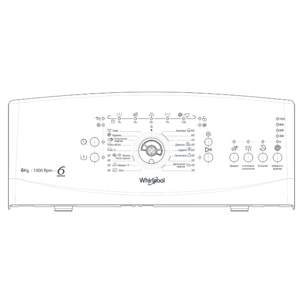 Фото - Уцінка - Пральна машина Whirlpool TDLR 6040L EU/N