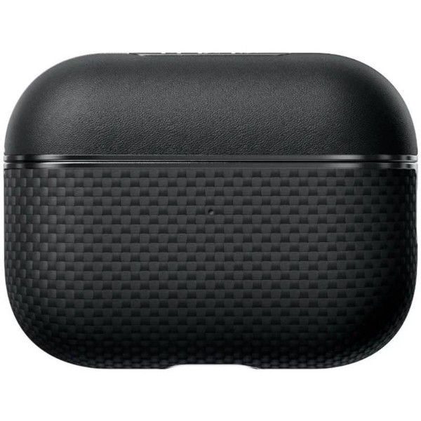 Фото - Уцінка - Чохол для навушників Pitaka Aramid Fiber Magnetic Case Plain Black/Grey for Airpods Pro 2nd Gen (APM2401)