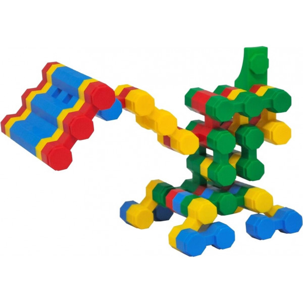 Фото - Пластиковий конструктор для малюків Tigres "Octagon" 58 ел. в пакеті (39777)