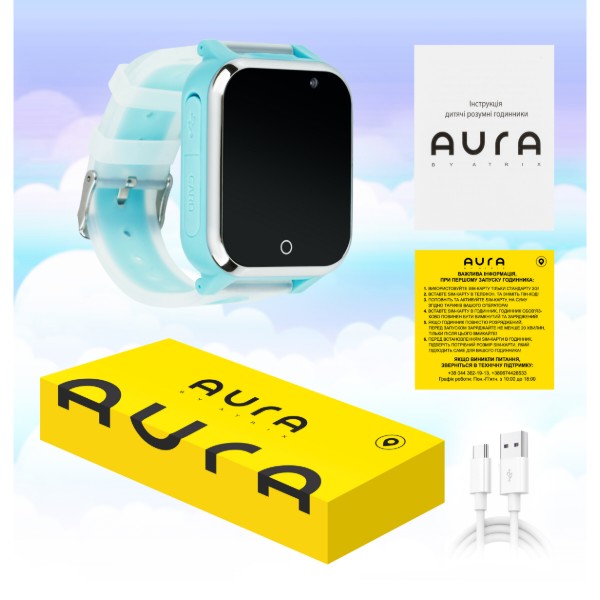 Фото - Уцінка - Дитячий годинник Aura A100 Tracker/WIFI Green (AUR-A100-G)