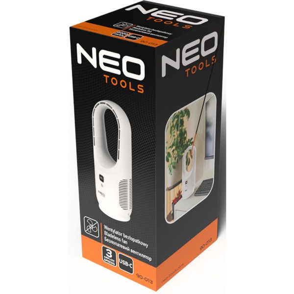 Фото - Уцінка - Вентилятор підлоговий Neo Tools 90-013 White