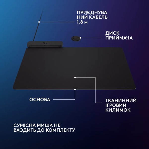 Фото - Уцінка - Килимок для миші ігровий Logitech G PowerPlay 2 (947-000003)