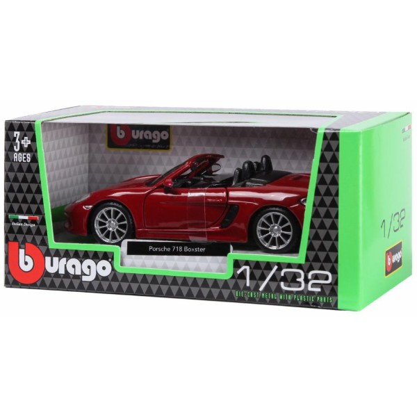 Фото - Уценка - Коллекционная машинка 1:32 Bburago Porsche 718 Boxster (1:32) (18-43049)