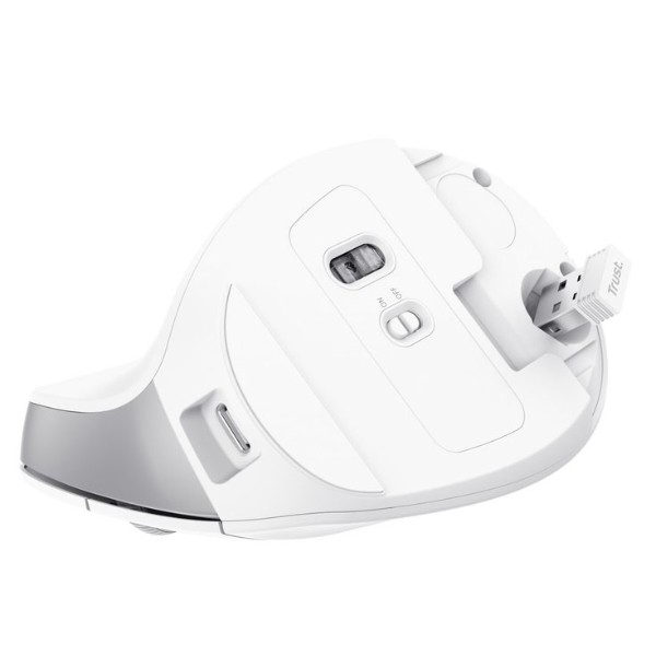 Фото - Уценка - Мышь беспроводная Trust Bayo II Ergonomic White (25398)