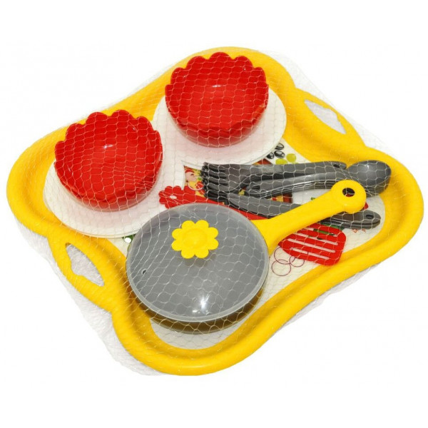 Фото - Сюжетно-рольова гра. Посуд Tigres Набір посуду столовий "Піца" на підносі (39896)