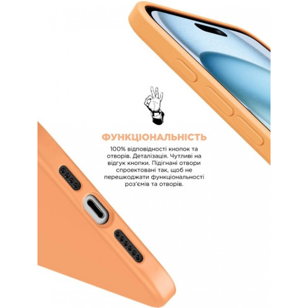 Фото - Чохол для смартфону Armorstandart ICON2 MagSafe for Apple iPhone 15 Orange Sorbet (ARM72734)