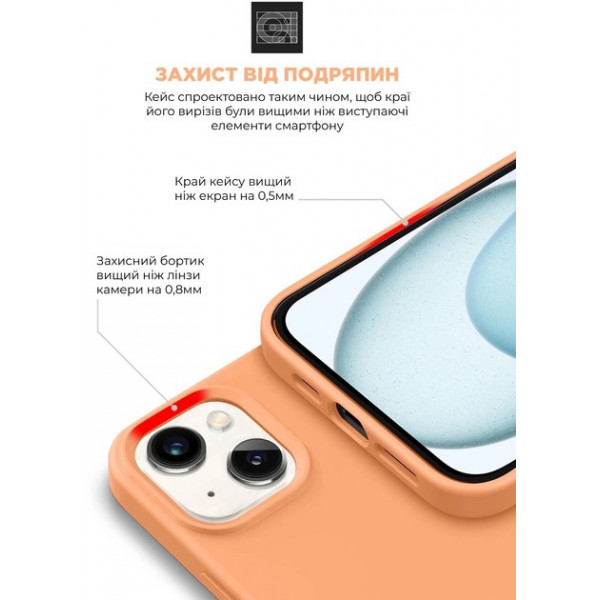 Фото - Чохол для смартфону Armorstandart ICON2 MagSafe for Apple iPhone 15 Plus Orange Sorbet (ARM72740)