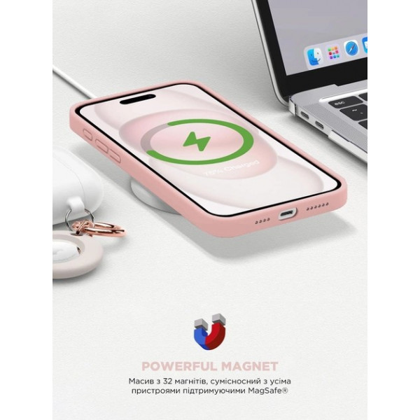 Фото - Чохол для смартфону Armorstandart ICON2 MagSafe for Apple iPhone 15 Plus Light Pink (ARM72739)