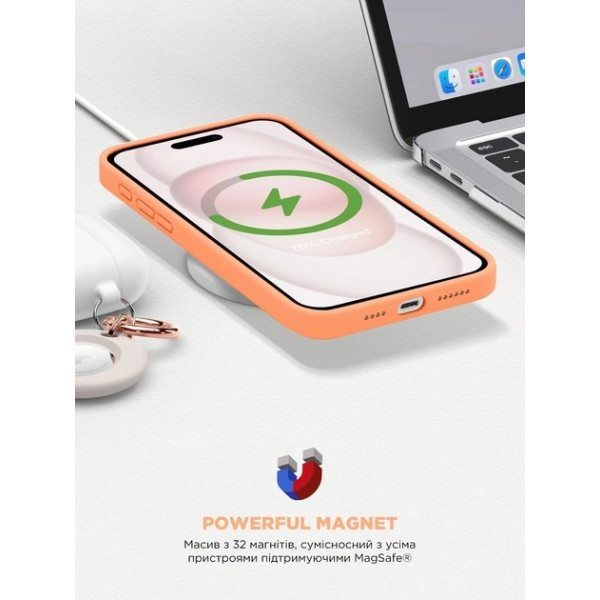 Фото - Чохол для смартфону Armorstandart ICON2 MagSafe for Apple iPhone 15 Plus Orange Sorbet (ARM72740)