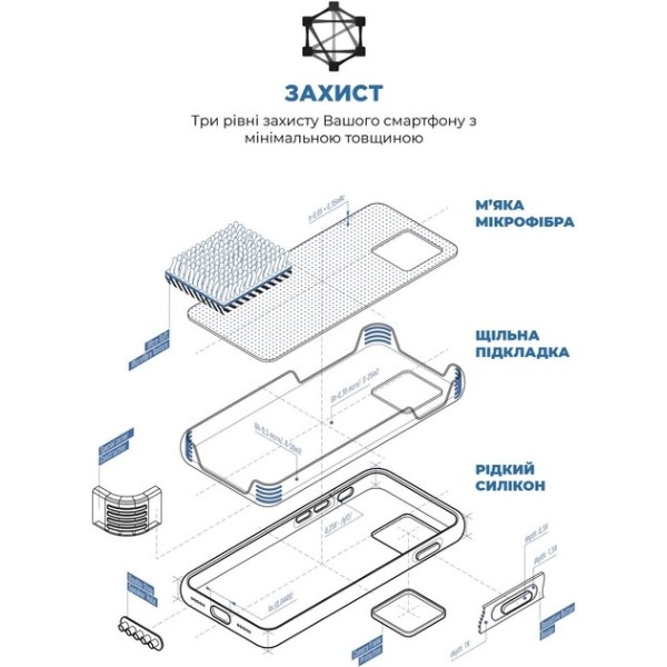 Фото - Чехол для смартфона Armorstandart ICON2 MagSafe for Apple iPhone 15 Plus Storm Blue (ARM72741)