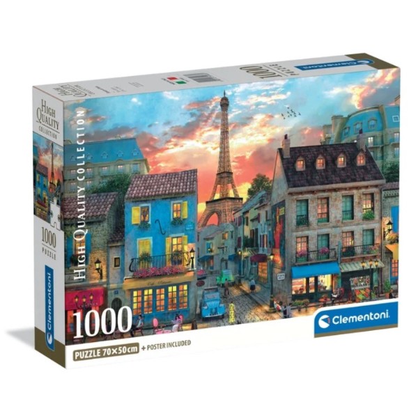 Фото - Пазли (8 +) Clementoni Вулицями  Парижу-Париж 1000 ел. (39983)