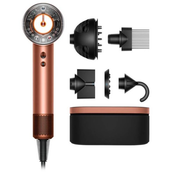 Фото - Уценка - Фен Dyson HD16 Supersonic Nural Amber Silk/Pink Champagne Янтарный шелк/ Розовое шампанское (143709-01)