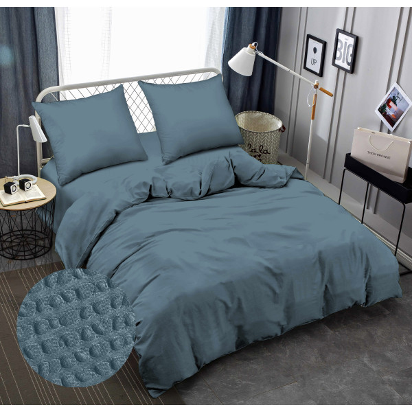 Фото - Комплект постельного белья Zastelli Brittany Blue жатка 145х210 (21265)