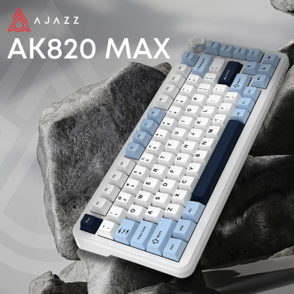 Фото - Клавіатура бездротова ігрова Ajazz AK820 MAX PLUS (AK820MAX-DD-BWD)