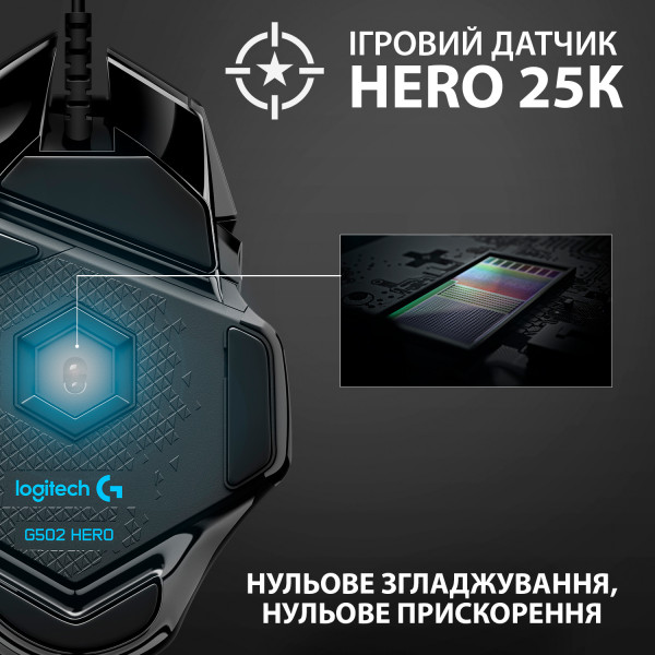 Фото - Мышь проводная игровая Logitech G502 Hero High Performance Gaming (910-005470)