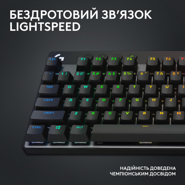 Фото - Клавиатура беспроводная игровая Logitech G Pro X TKL LightSpeed Black (920-012136)