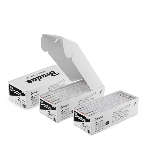Фото - Лінійка BRADAS 2 м біла (DIY-MFW21WH/12BOX)