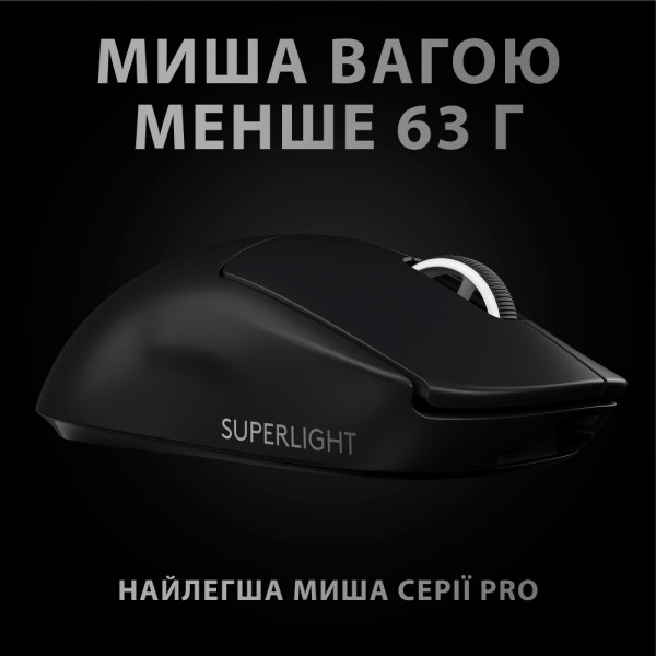 Фото - Мышь беспроводная игровая Logitech G Pro X Superlight Black (910-005880)
