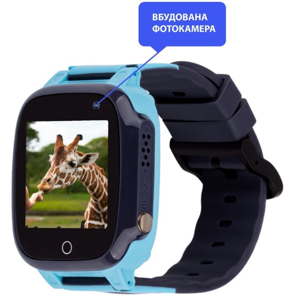 Фото - Дитячий годинник AmiGo GO008 Milky GPS WIFI Blue