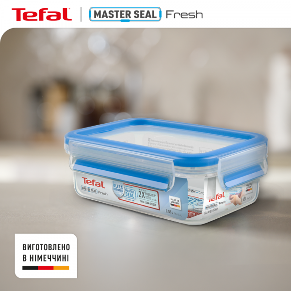 Фото - Набор емкостей для хранения Tefal K3029012 Master Seal 5 шт (0,15 л/ 0,55 л/ 1,0 л/ 0,2 л/ 3,7 л)