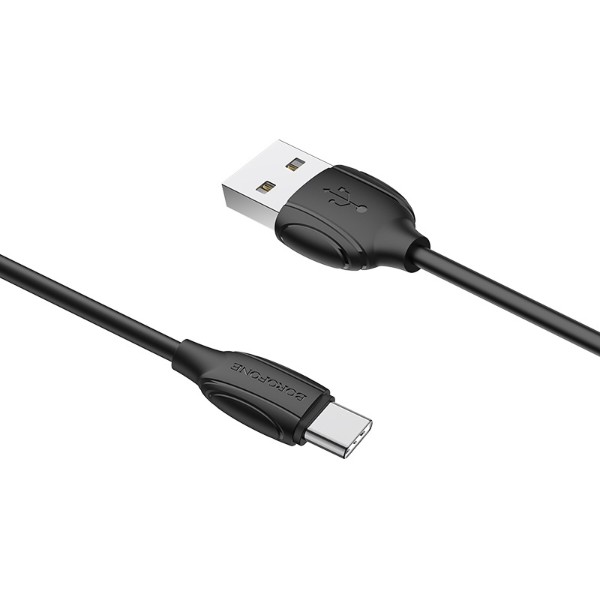 Фото - Кабель BOROFONE BX19 USB to Type-C 3A, 1m Black (6931474701794)