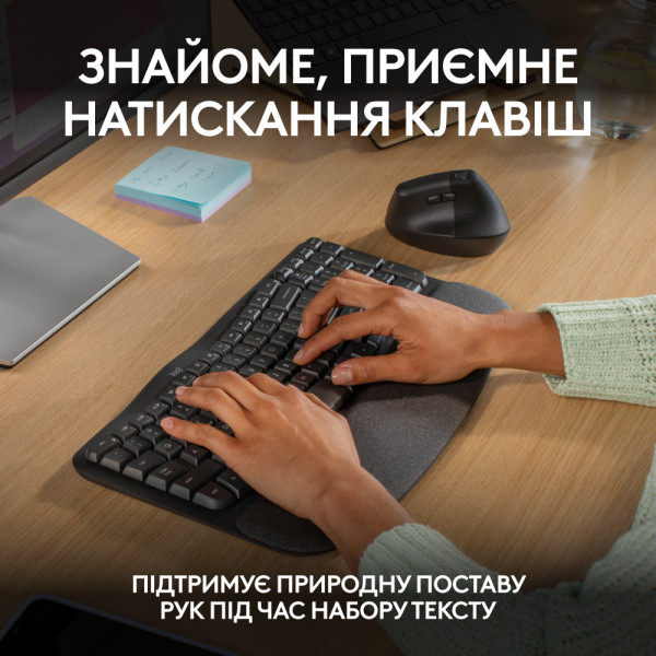 Фото - Клавіатура бездротова Logitech Wave Keys Bluetooth/Wireless Black (920-012304)