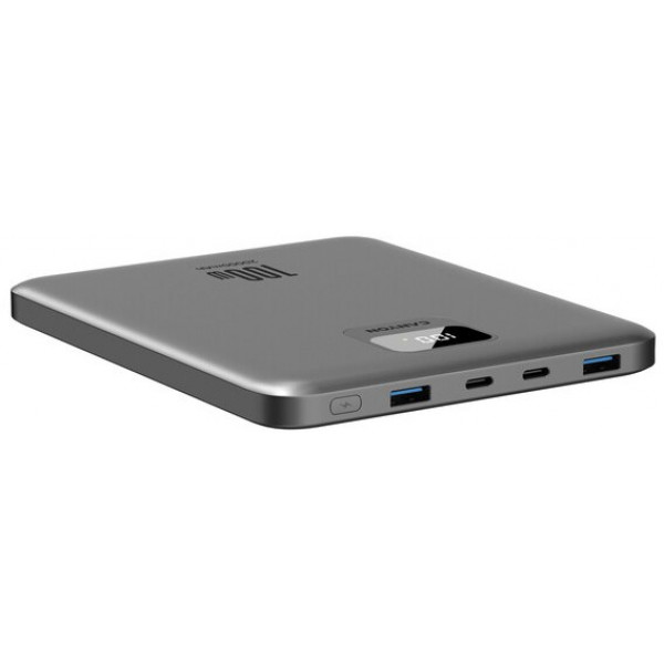 Фото - Батарея мобільна Canyon PB-2008 LED FLAT 20000 mAh PD100W QC3.0 Dark Grey (CNE-CPB2008DG)