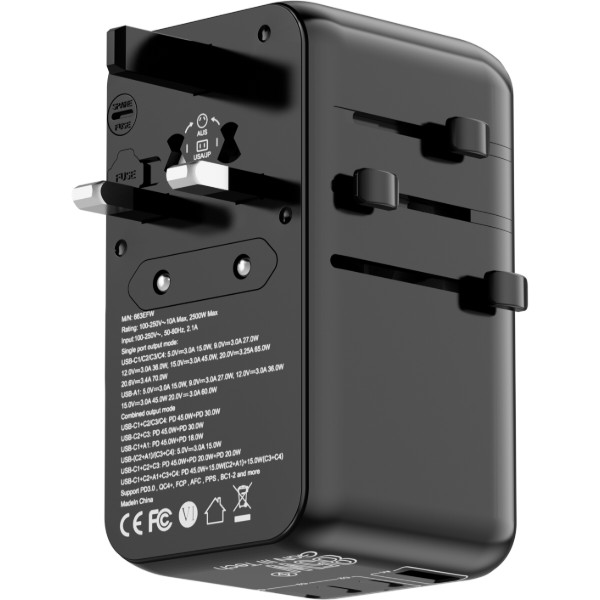 Фото - Переходник Евро 220В Proove Trip 85W Black (TATR85130001)