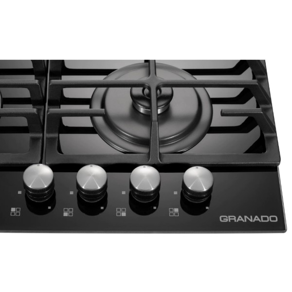 Фото - Варильна поверхня газова GRANADO GGH 62-104 Black Glass