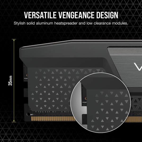 Фото - Пам'ять DDR Corsair DDR5 2x16GB/5200 Vengeance Black (CMK32GX5M2B5200C40)