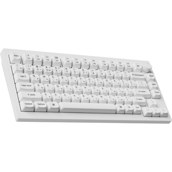 Фото - Клавиатура беспроводная Keychron V1 Ultra Red Switch White RGB (V1U-F1-UA)