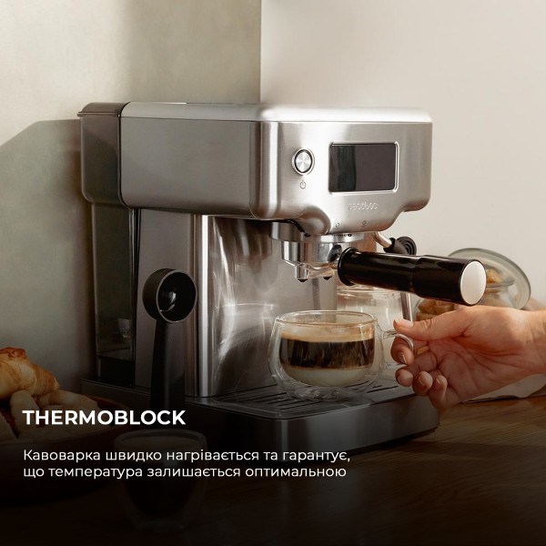 Фото - Кофеварка рожковая Cecotec Cafetera Espresso Power Espresso 20 Barista Compact (CCTC-01986)