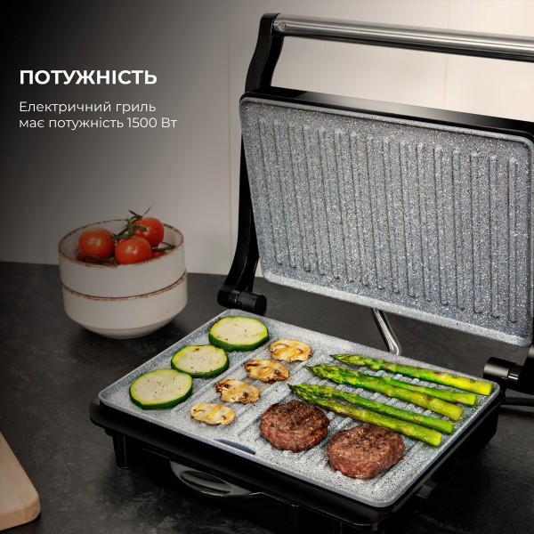 Фото - Гриль-барбекю електричний Cecotec Rock’nGrill 1500 Rapid