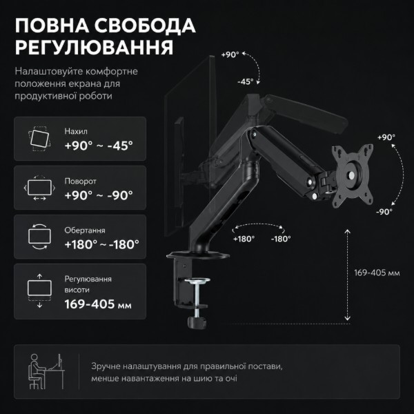 Фото - Кріплення настільне iTECH MBSS-02F