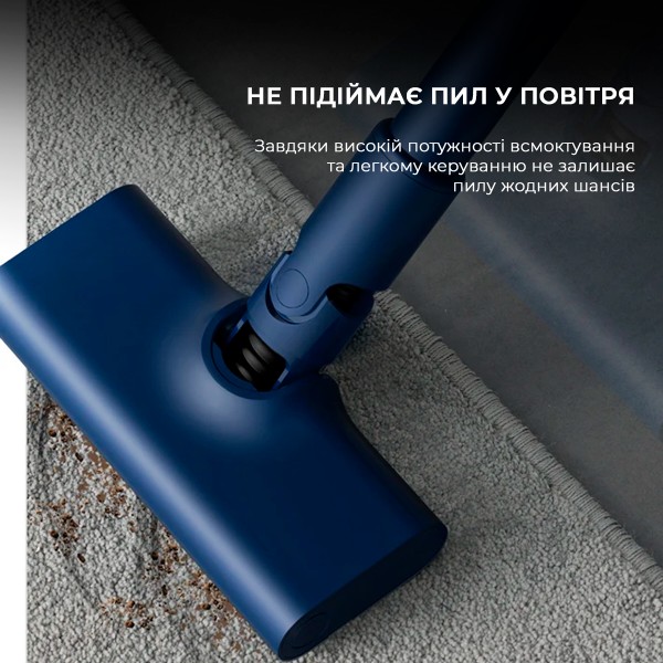 Фото - Пылесос ручной для дома Deerma Corded Stick Vacuum Cleaner Blue (DX1000W)