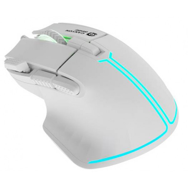 Фото - Миша дротова ігрова Canyon Fortnax GM-636 White (CND-SGM636W)