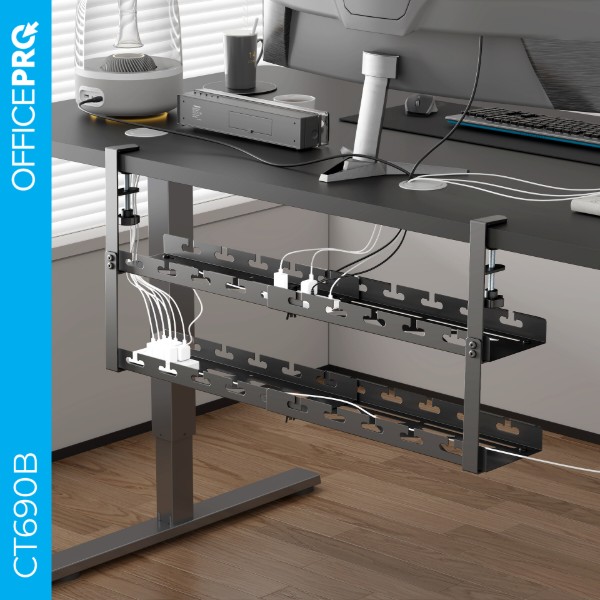 Фото - Органайзер для зберігання кабелів OfficePro CT690B Black