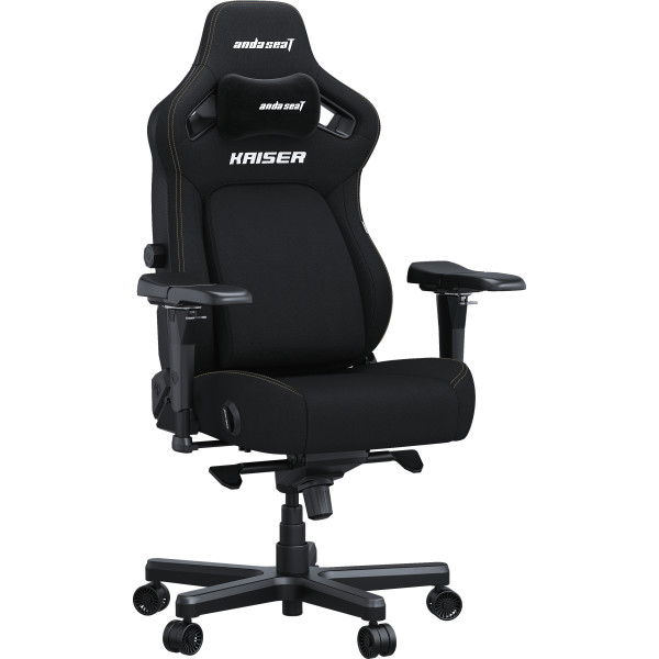 Фото - Крісло для геймерів Anda Seat Kaiser 4 Size XL Black Linen Fabric (AD12YDDC-XLL-20-B-CF)